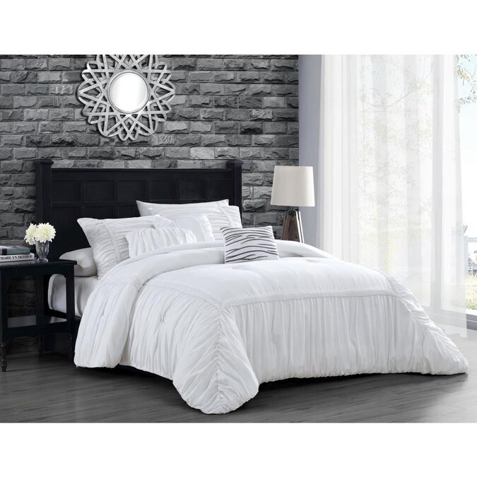 Geneva Home Fashion Zurich Elastic Hotel 6pc Comforter Set Queen Zurich Elastic Hotel 6pc Comforter Set