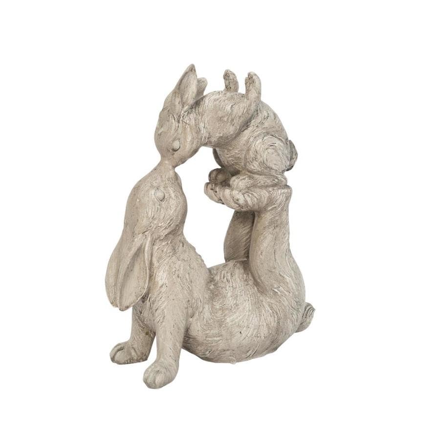 white rabbit garden ornament