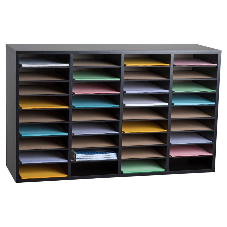AdirOffice AdirOffice Wood Adjustable 36 Compartment Literature