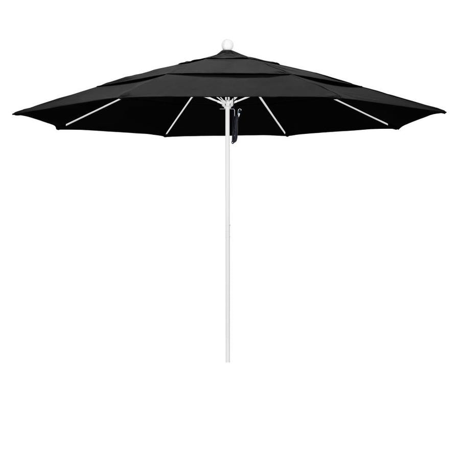 California Umbrella 11 Ft Octagon Black With Bronze Aluminum Frame No Tilt Market Patio Umbrella In The Patio Umbrellas Department At Lowes Com