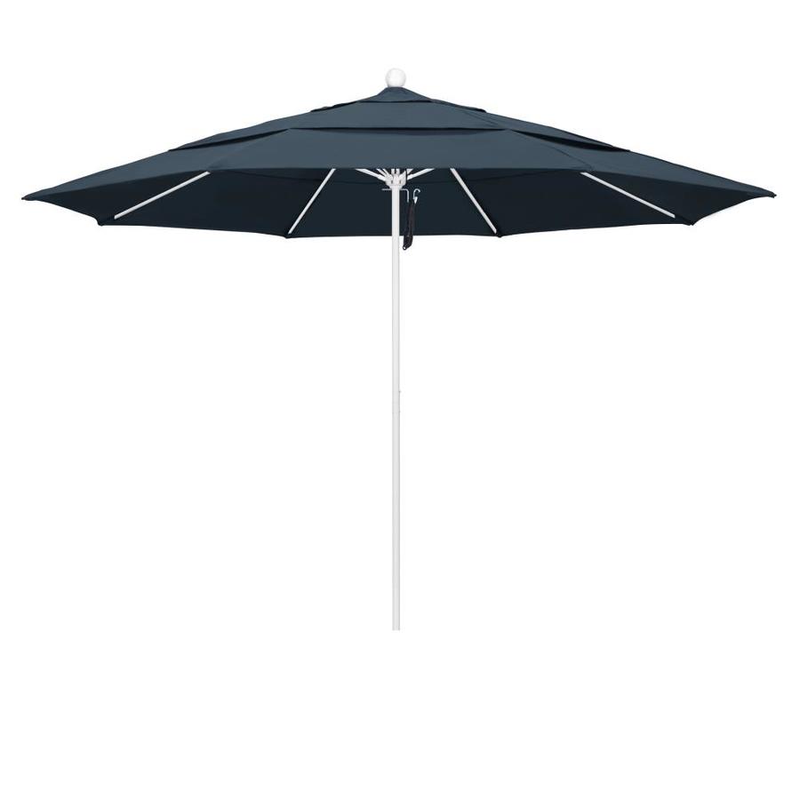 California Umbrella 7 5 Ft Octagon Brick With Bronze Aluminum Frame No Tilt Market Patio Umbrella In The Patio Umbrellas Department At Lowes Com