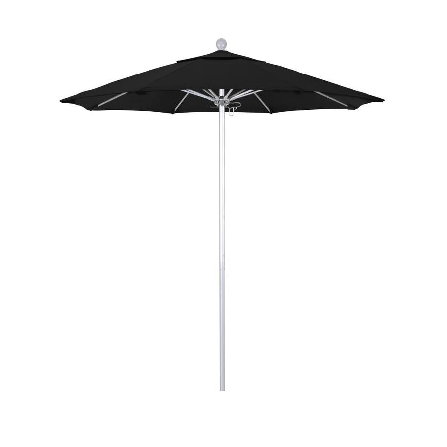 California Umbrella 7 5 Ft Octagon Black With Bronze Aluminum Frame No Tilt Market Patio Umbrella In The Patio Umbrellas Department At Lowes Com