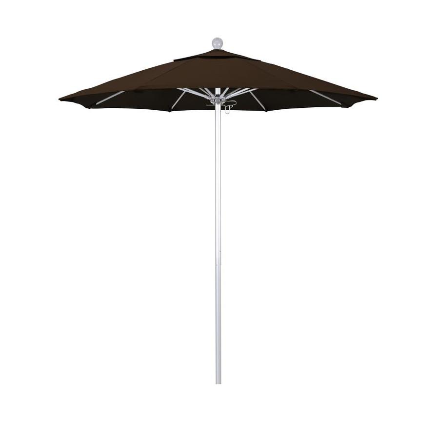 California Umbrella 7 5 Ft Octagon Navy Blue With Bronze Aluminum Frame No Tilt Market Patio Umbrella In The Patio Umbrellas Department At Lowes Com