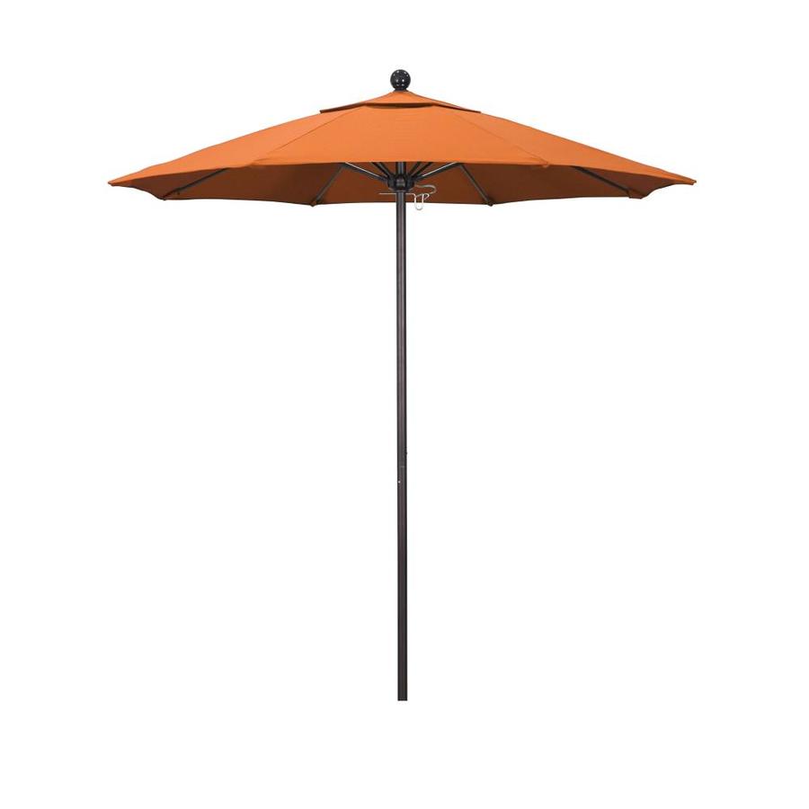 California Umbrella 7 5 Ft Octagon Hot Pink With Bronze Aluminum Frame No Tilt Market Patio Umbrella In The Patio Umbrellas Department At Lowes Com