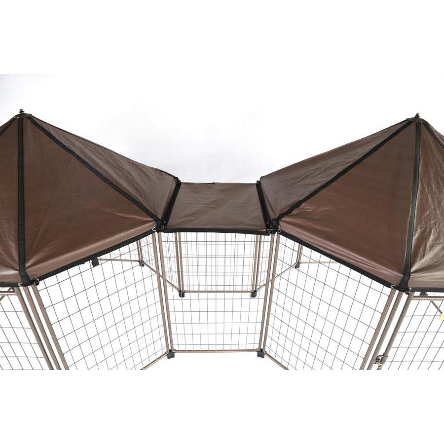 8 panel play yard with canopy