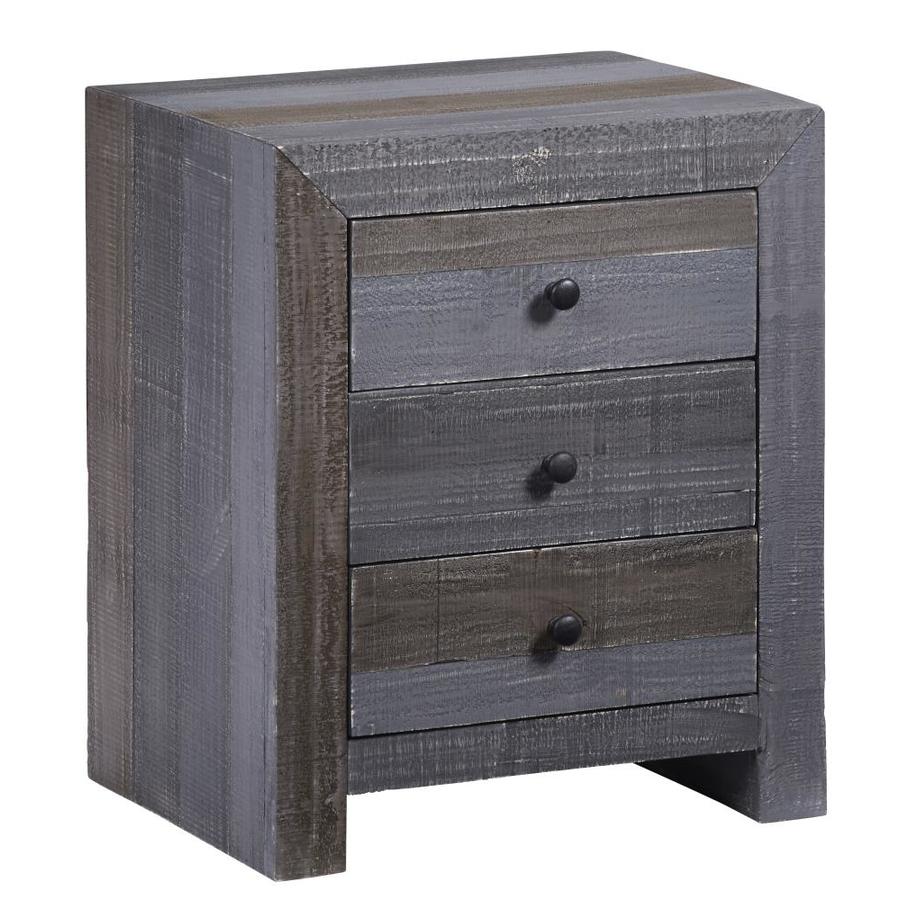 Progressive Furniture Utah Forest Gray Pine Nightstand in the