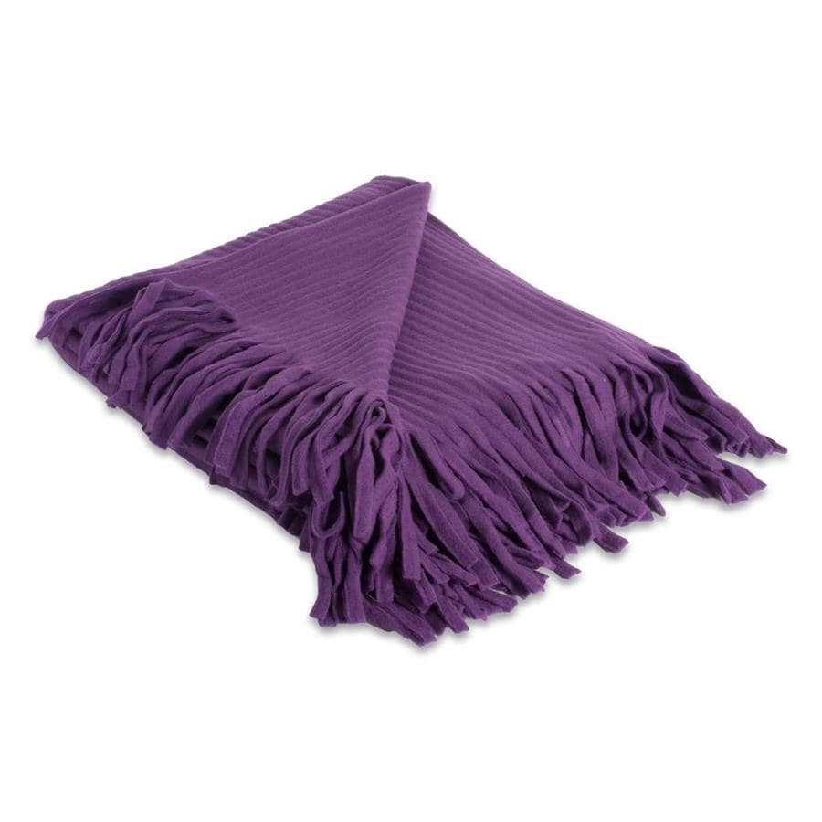 DII Purple Polyester Throw in the Blankets & Throws department at