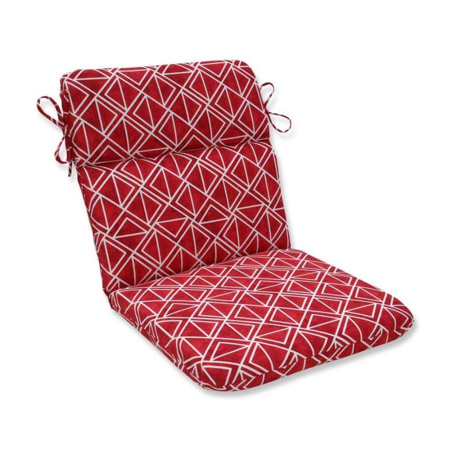 Pillow Perfect Lanova Apple Red Patio Chair Cushion in the Patio