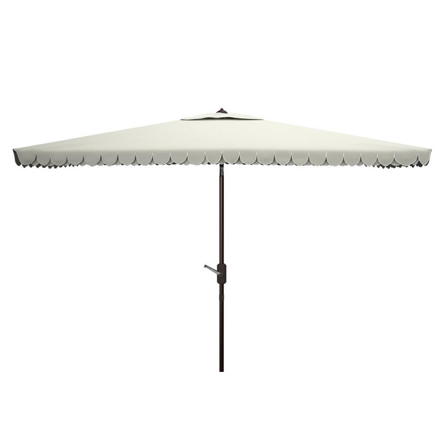 Escada Designs 10 Ft Rectangular Terracotta With Aluminum Frame No Tilt Market Patio Umbrella And Base In The Patio Umbrellas Department At Lowes Com