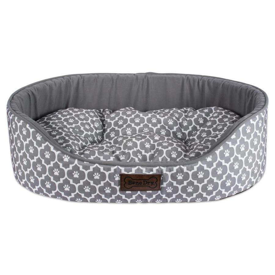 DII Gray Polyester Oval Dog Bed (Large) in the Pet Beds department at