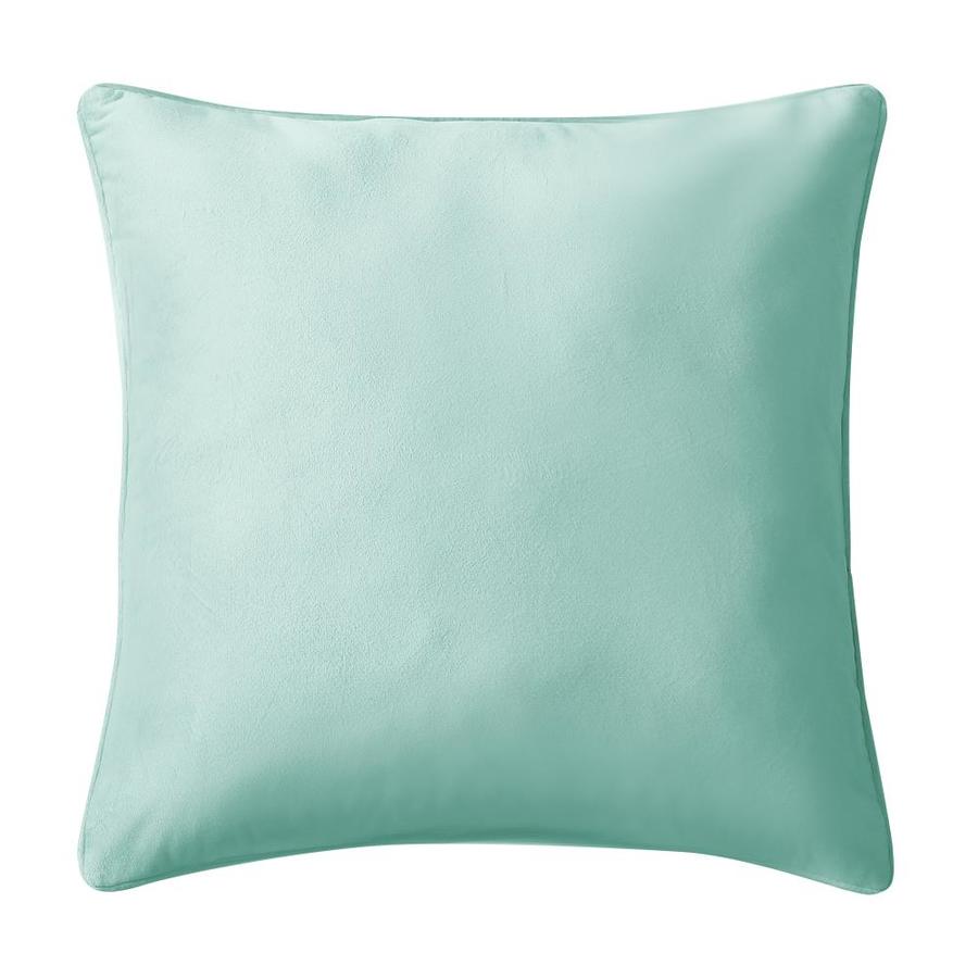 Brielle Super Soft Velvet Filled Throw//Decorative Pillow 18 inches by 18 inches Aqua//Light Blue