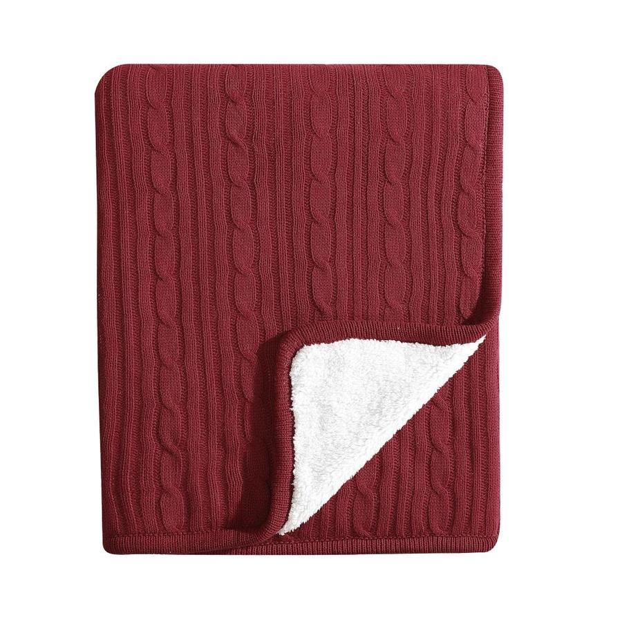 Brielle Home Red Acrylic Throw in the Blankets & Throws department at