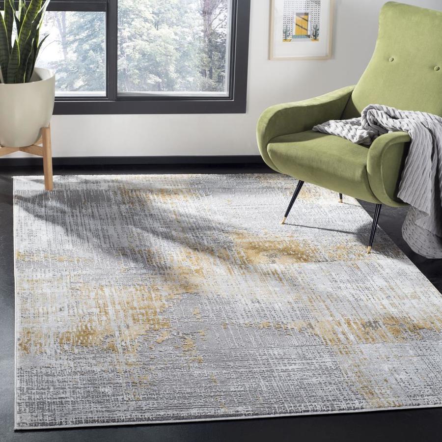 Safavieh Craft Perce 12 x 15 Gray/Beige Indoor Abstract Area Rug in the ...