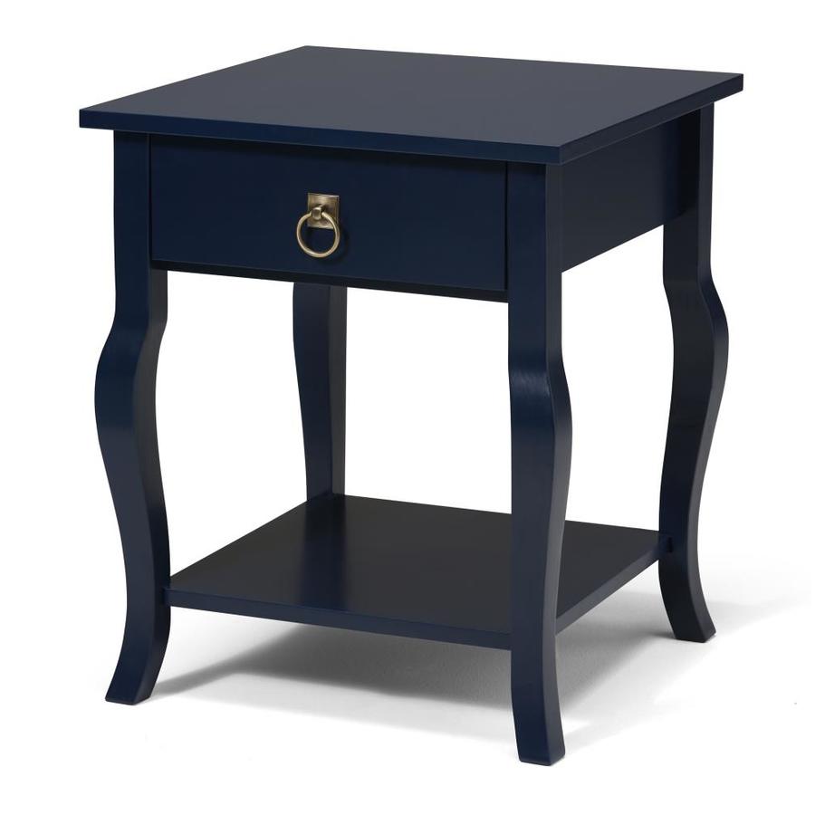 Kate and Laurel Lillian Navy Blue Composite End Table in the End Tables ...