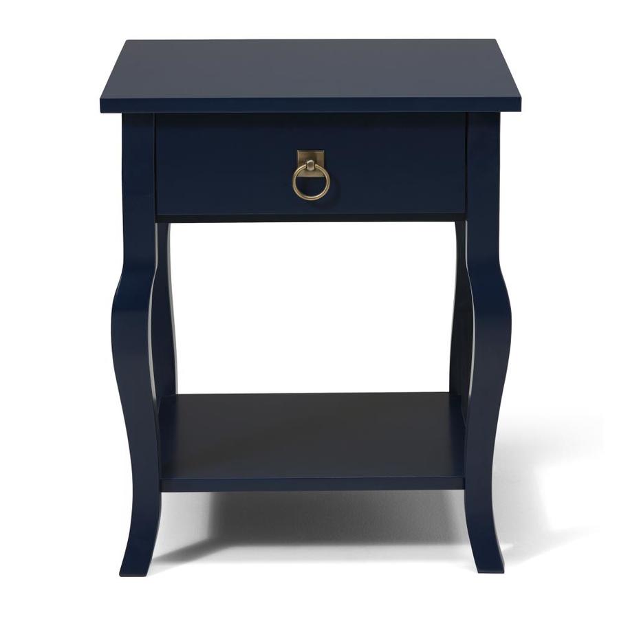 Kate and Laurel Lillian Navy Blue Composite End Table in the End Tables ...