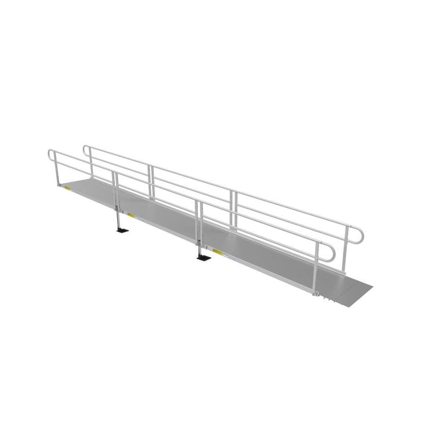 ramp wheelchair ramps access aluminum ez pathway solid metal handrail 3g line foot modular lowes handrails surface p3g ss24 ft