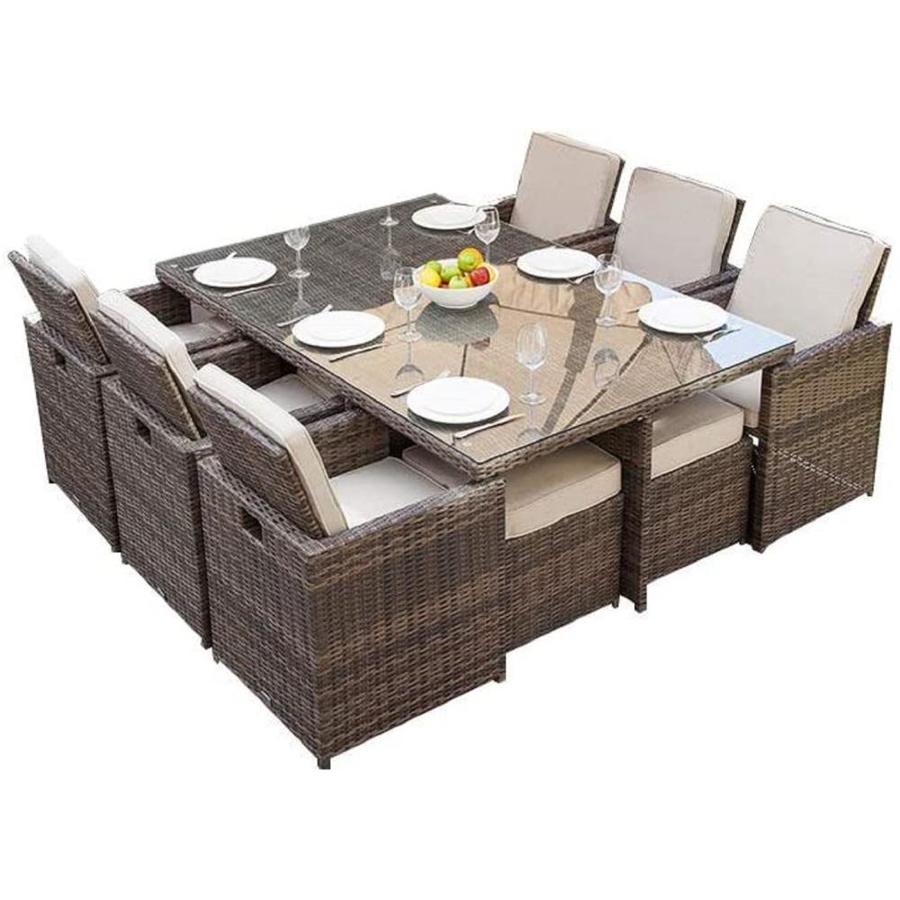 outdoor dining set with cushions