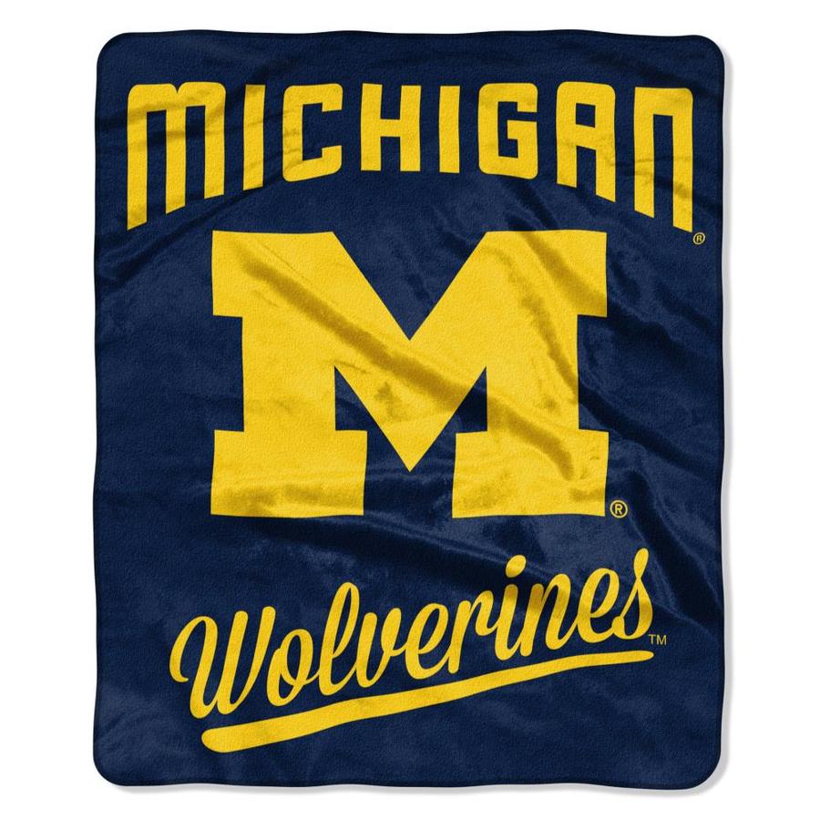 The Northwest Company Michigan Wolverines Col 0705 Alumni Raschel Multi Polyester Throw In The Blankets Throws Department At Lowes Com