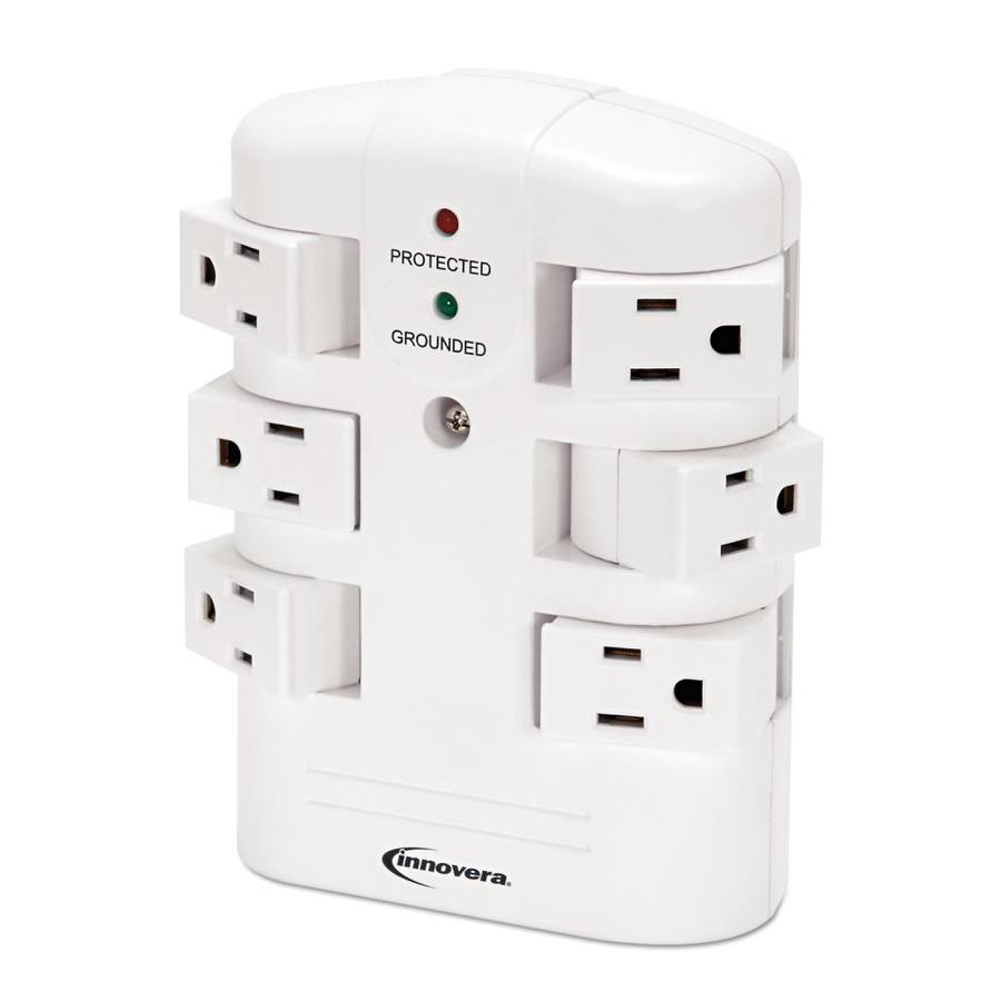 Innovera 6Outlet 2160 Joules 1800Watt AC Surge Protector in the Surge