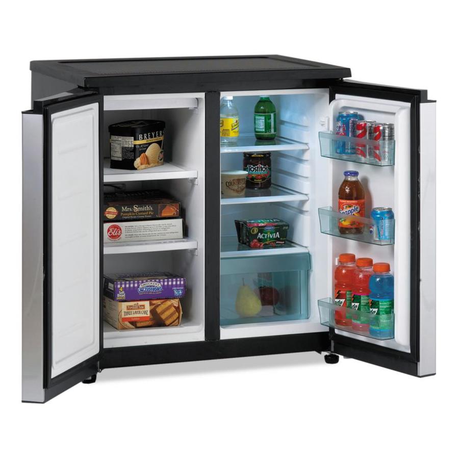 mini fridge with freezer retro