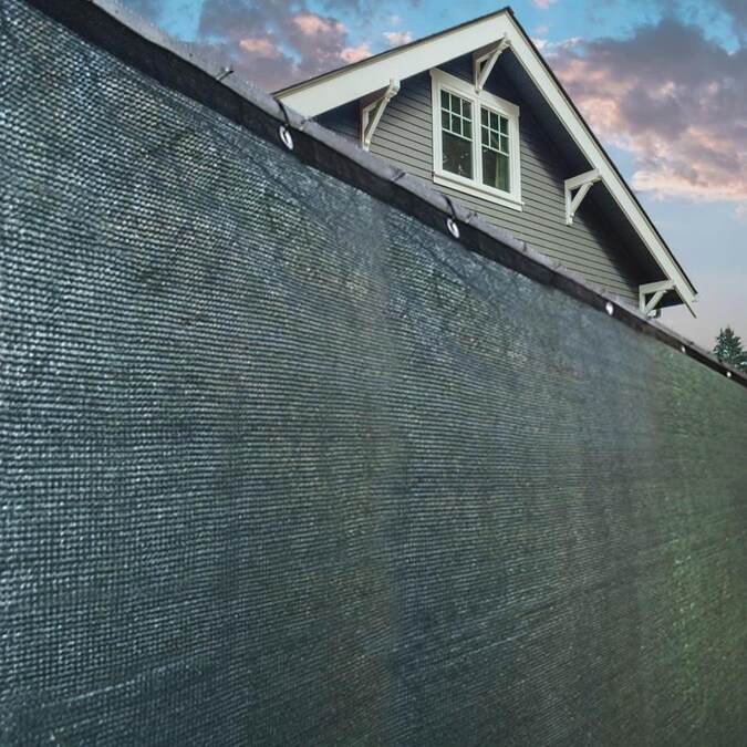 ALEKO 50-ft L Dark Green HDPE Chain Link Fence Screen in the Chain Link ...