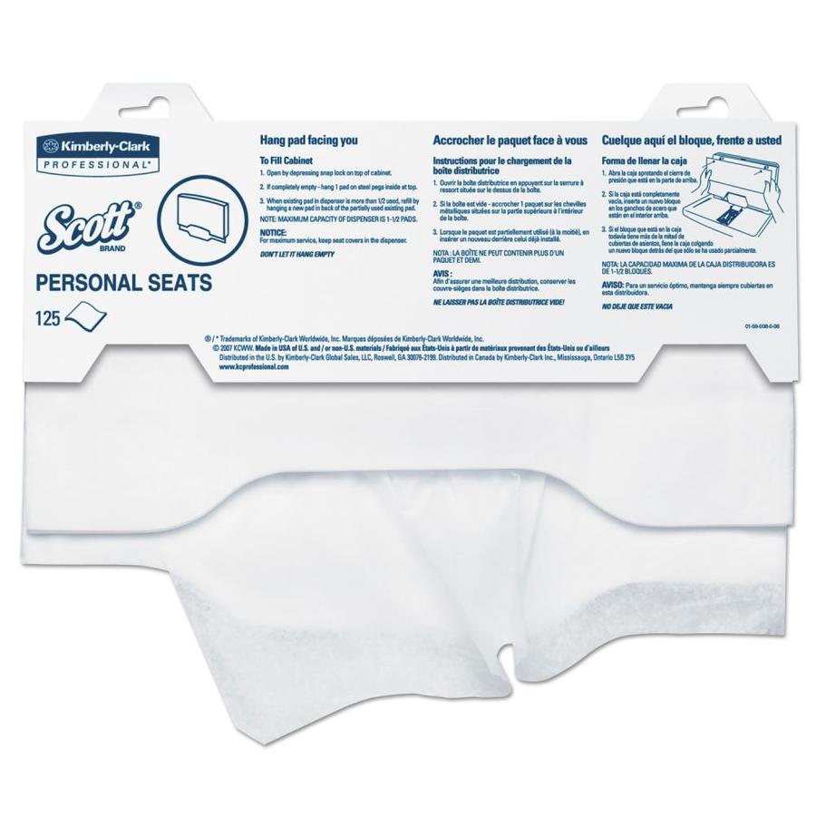SCOTT Personal Seats Sanitary Toilet Seat Covers, 15in x 18in, 125