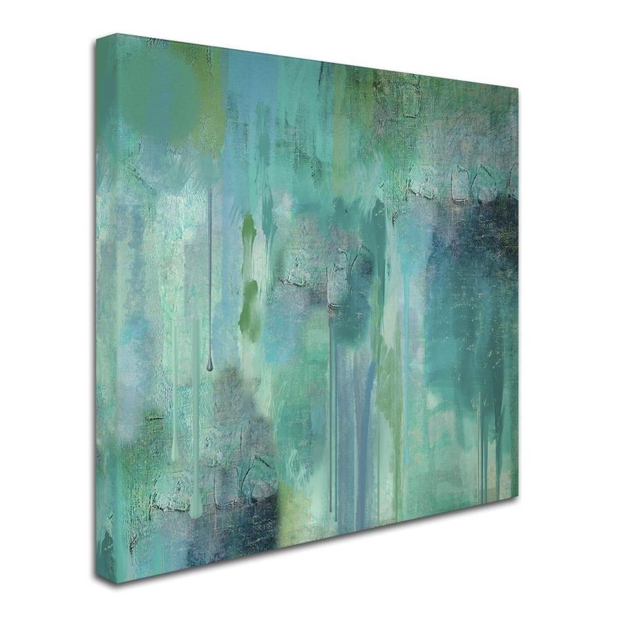 Trademark Fine Art Abstract Framed 18-in H x 18-in W Abstract Canvas ...