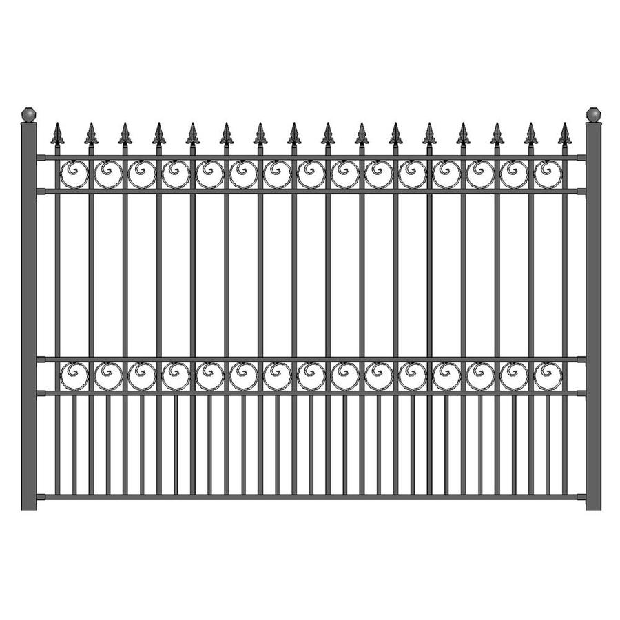 black steel fencing