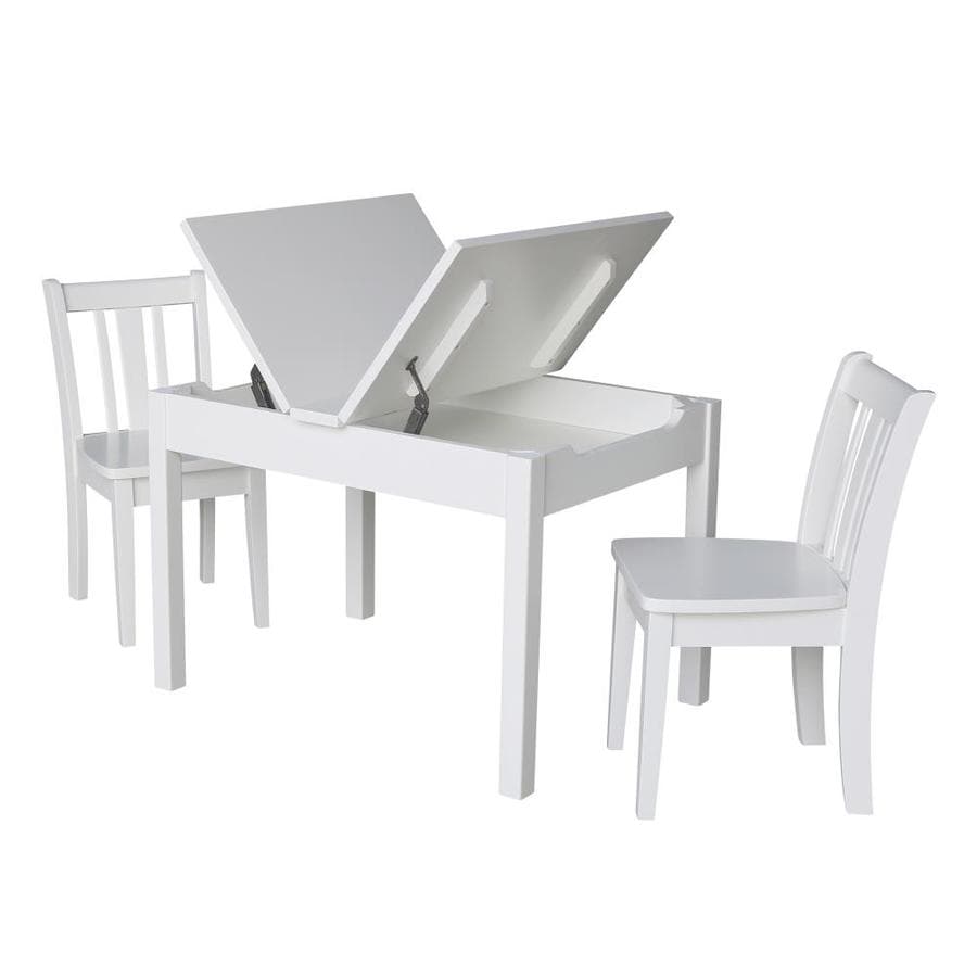 white play table with storage