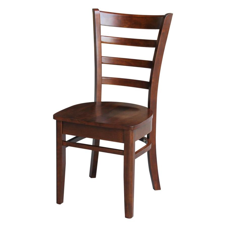 International Concepts Set of 2 Emily Casual Dining Side Chair (Wood ...