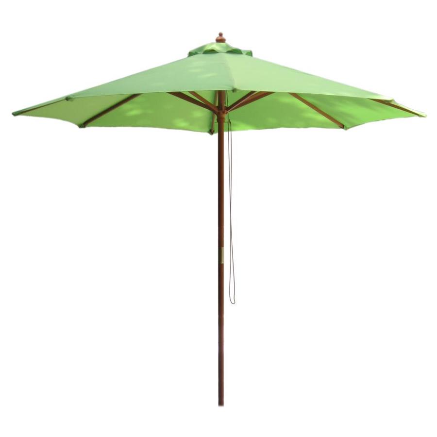 International Concepts 9ft Octagon Lime Green with Teak Wood Frame No