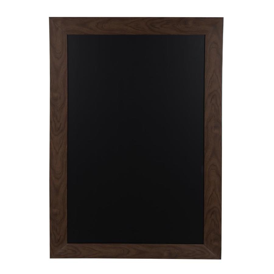 Designovation Designovation Beatrice Framed Magnetic Chalkboard 29 5x45 5 Rustic Brown In The Memo Boards Department At Lowes Com