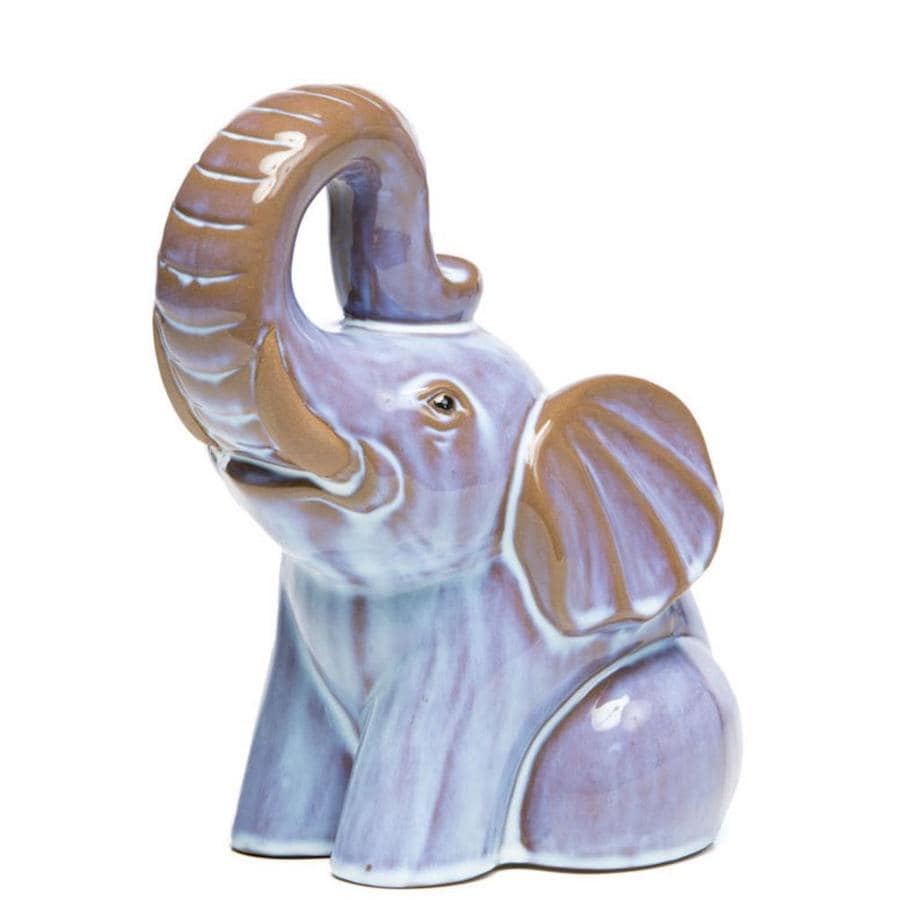 purple elephant statue