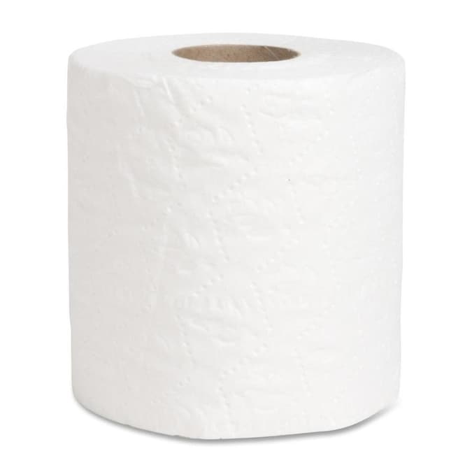 Embossed Roll Bath Tissue- 2 Ply- 4in x 3.25in- 500 Sheets/Roll- White ...