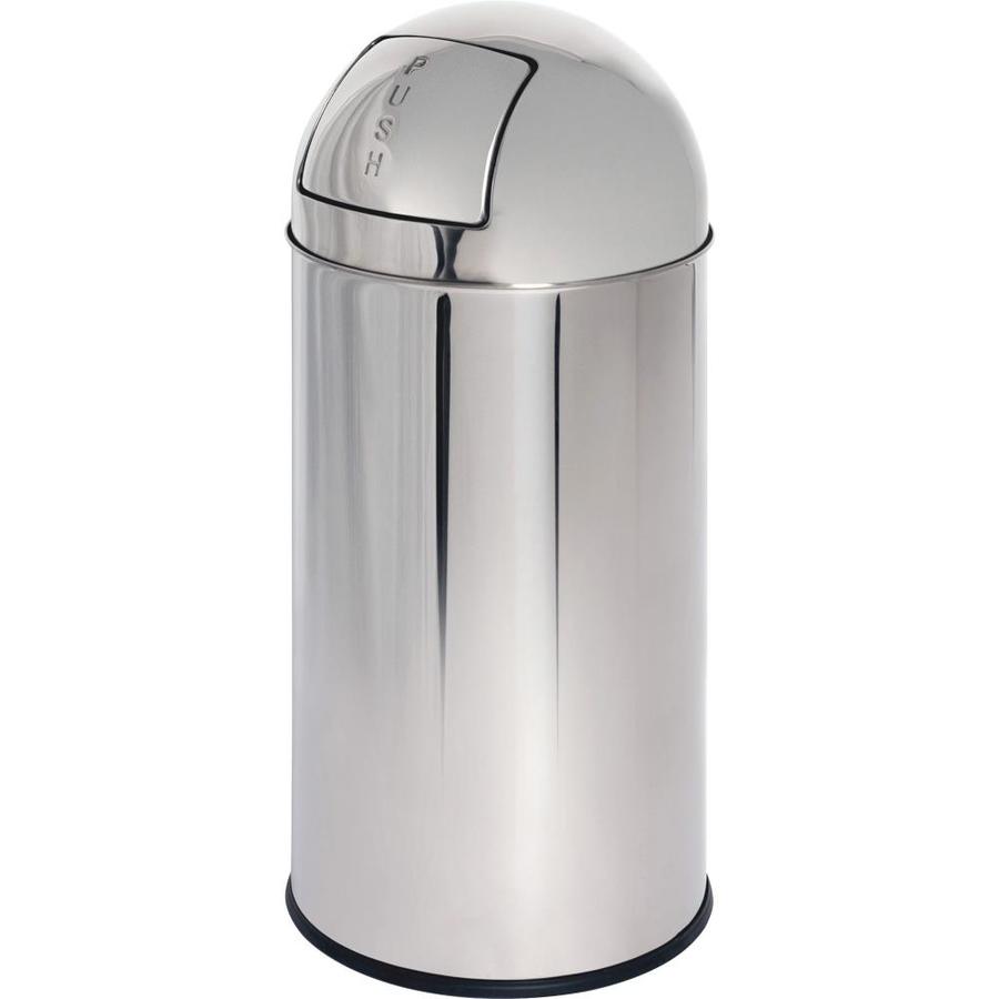 Genuine Joe 12Gallon Stainless Steel Commercial Touchless Trash Can