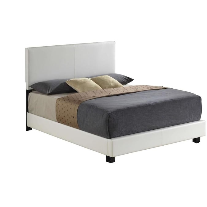 Benzara White Queen Panel Bed In The Beds Department At Com - White Queen Size Panel Bed Benzara White Queen Panel Bed In The Beds Department At Com - White Queen Size Panel Bed