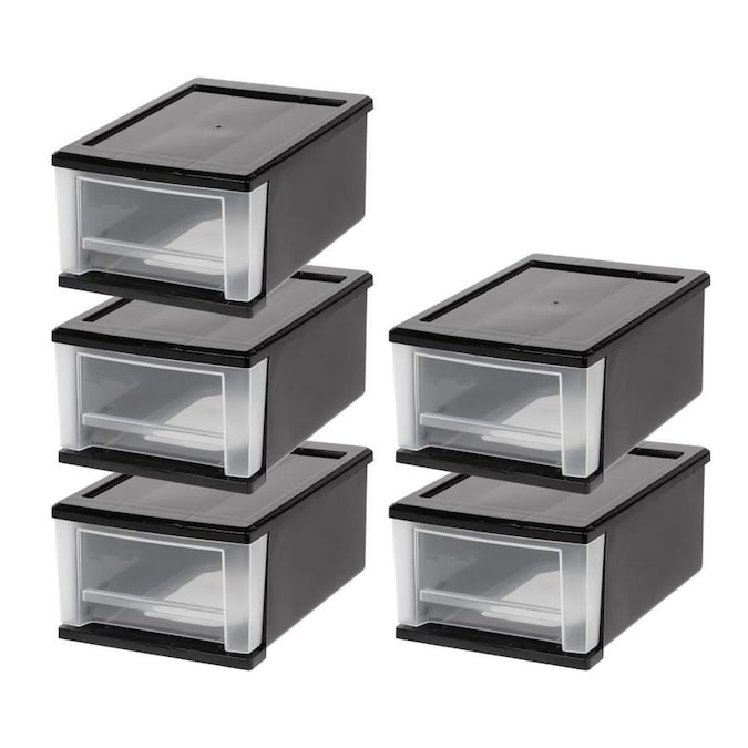 IRIS 1 Compartment 1 Drawers Stackable Plastic Drawer in the Storage Cubes & Drawers department