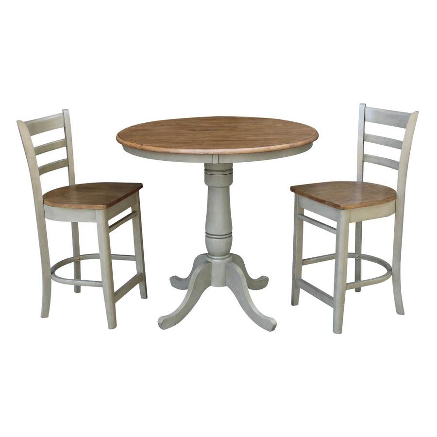 International Concepts Hickory Stone Dining Room Set With Round Table In The Dining Room Sets Department At Lowes Com