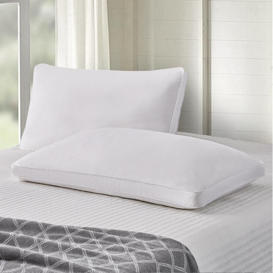 Scott Living 2-Pack Standard/Queen Medium Down Bed Pillow in the Bed ...