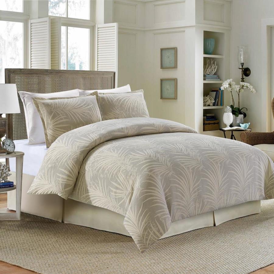 Style Quarters 3Piece Beige and Tonal Ivory King Duvet Set in the