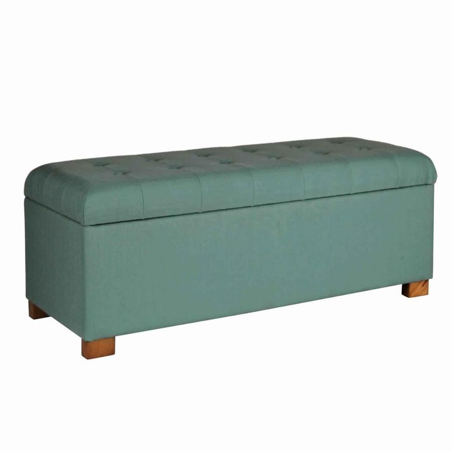 Benzara Modern Teal Blue Storage Bench In The Indoor Benches Department At Lowescom