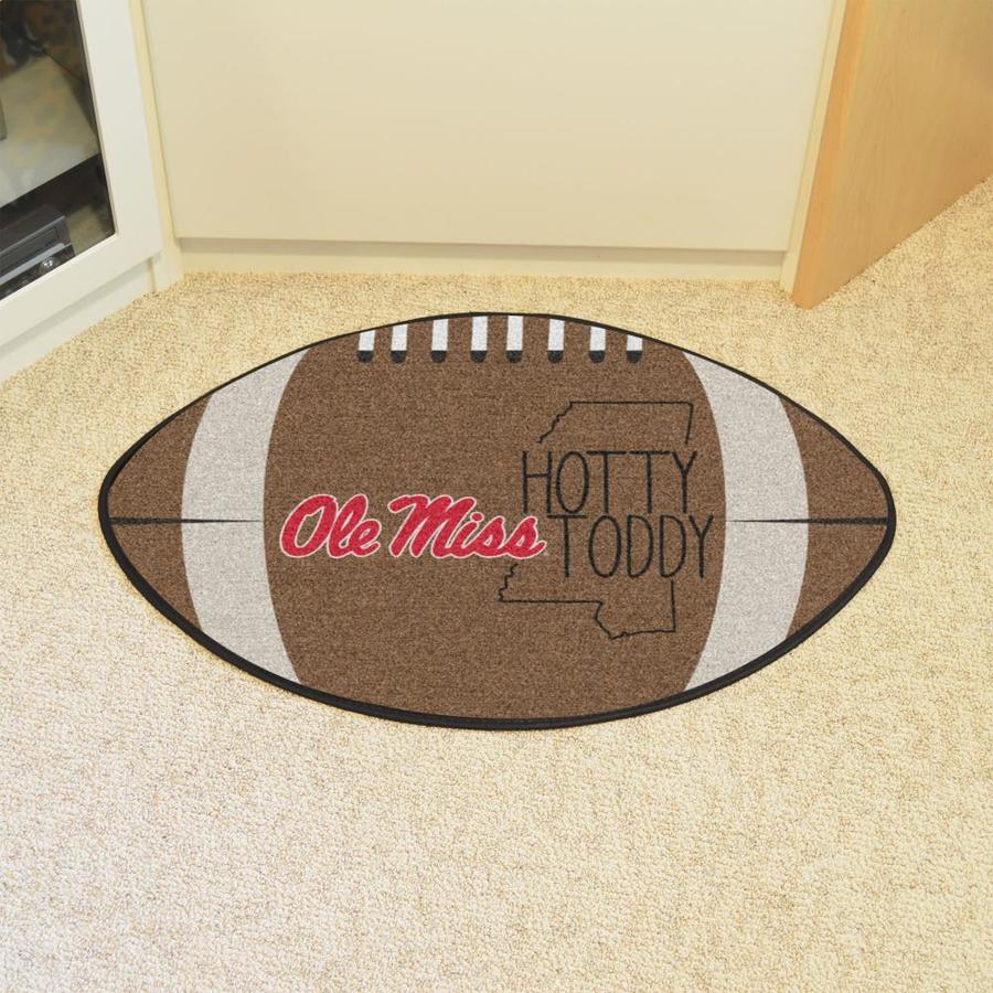 FANMATS University of Mississippi- Ole Miss Southern Style Football Mat ...