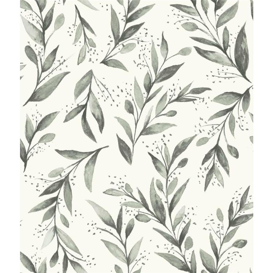 York Wallcoverings Magnolia Home Vol Ii 56 Sq Ft Charcoal Paper Floral Prepasted Soak And Hang Wallpaper In The Wallpaper Department At Lowes Com