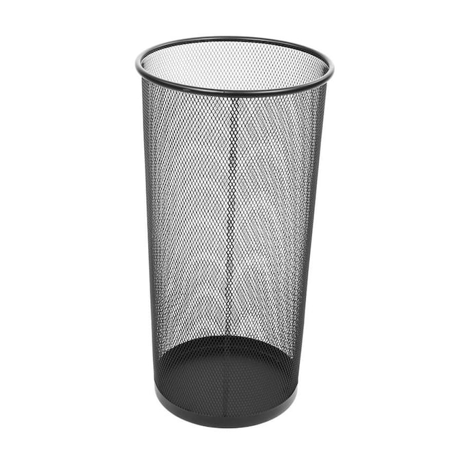 Walking Sticks Umbrella Rack Organizer with Drip Tray and 2 Hooks TOPINCN Indoor Square Umbrella Stand,Hollow Umbrella Pattern Outdoor Entryway Rustproof Metal Umbrella Holder for Canes