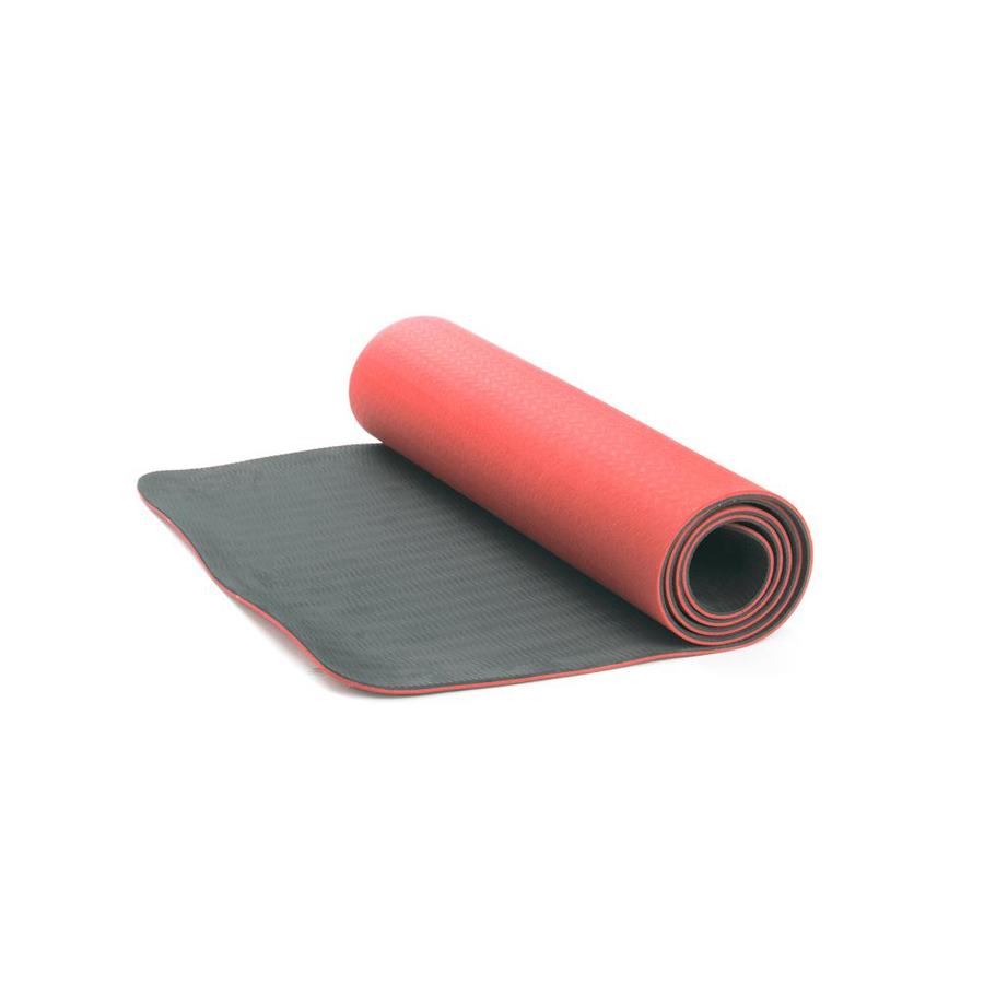 red exercise mat