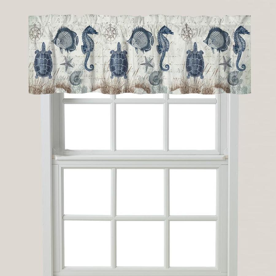 Laural Home Seaside Postcard Window Valance in the Valances department ...