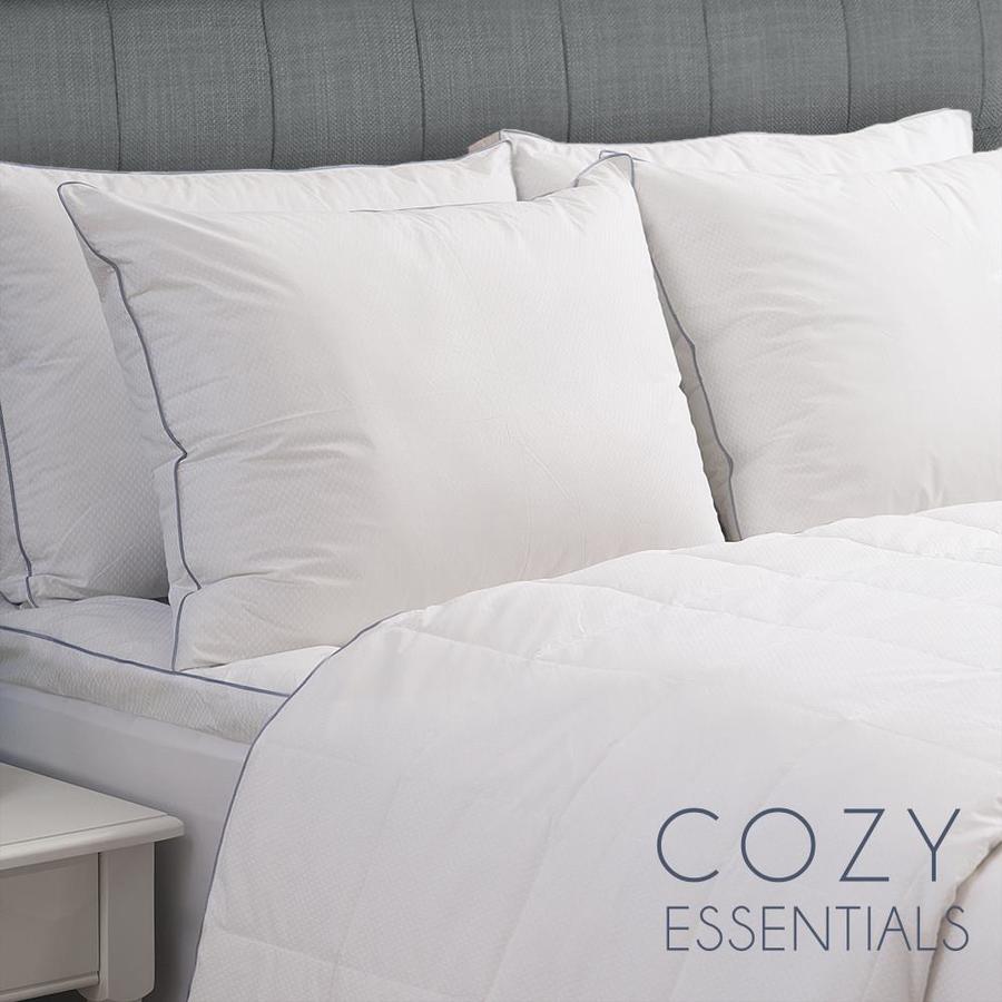 Cozy Essentials Standard Medium Down Alternative Bed Pillow in the Bed Pillows department at