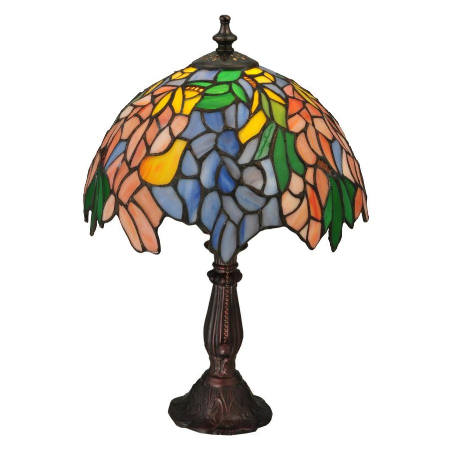 Meyda Tiffany Lighting Tiffany laburnum Mahogany Bronze Table Lamp with ...