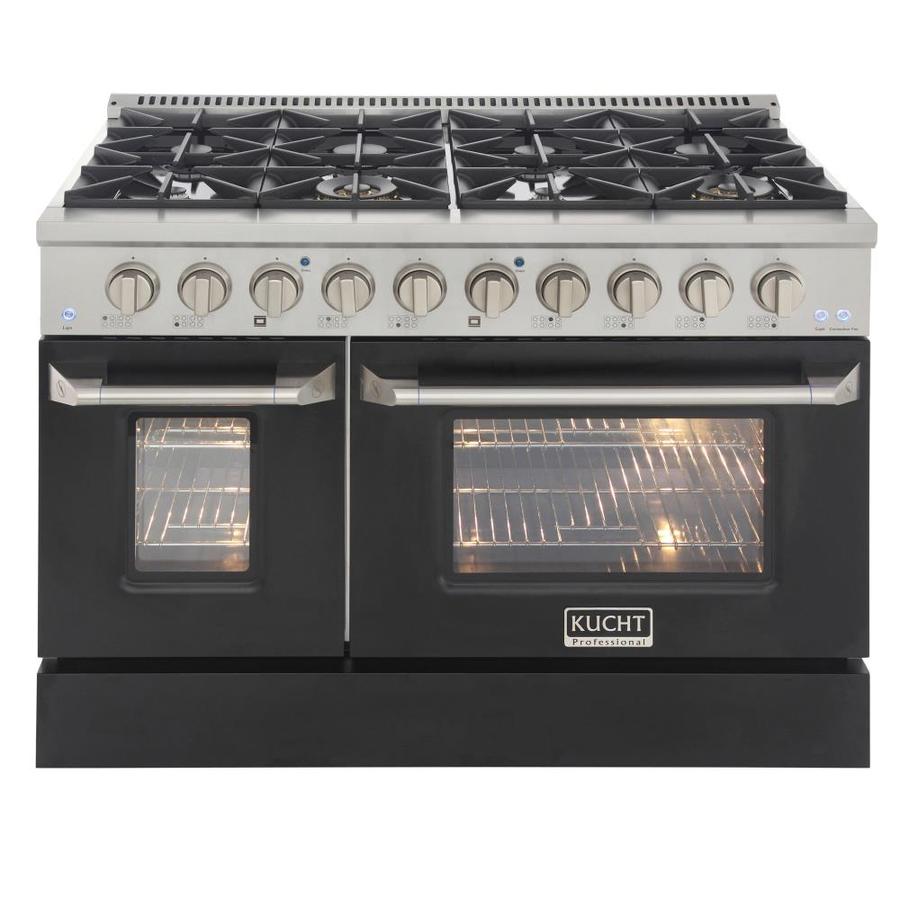 Freestanding Black Double Oven Gas Ranges at