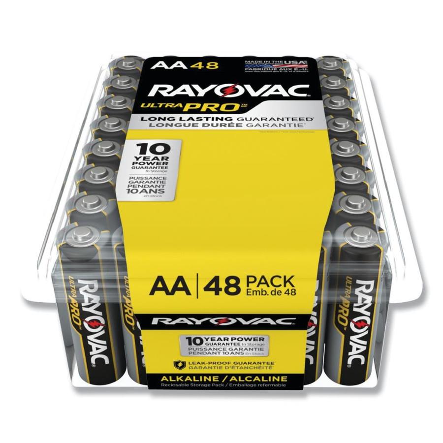 Rayovac Ultra pro alkaline Alkaline AA Batteries (48Pack) in the AA Batteries department at